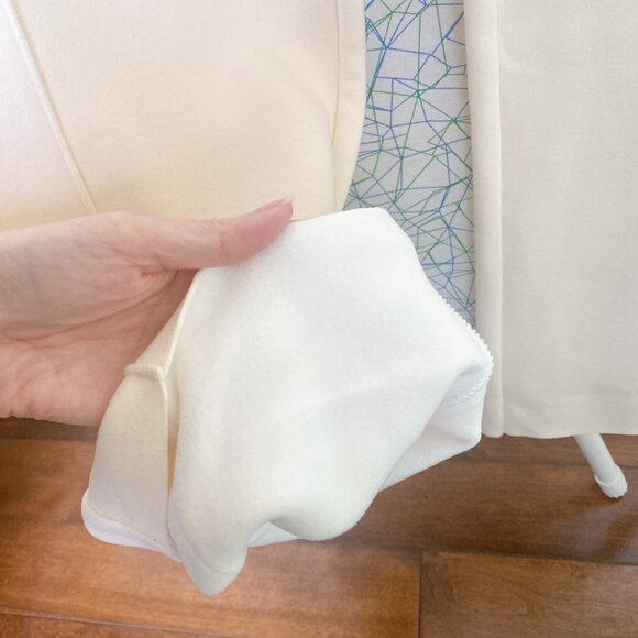 New Creamy White Soft Warm Fleece Staight-Leg Pants - Picture 4 of 5